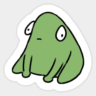 Sad frog Sticker